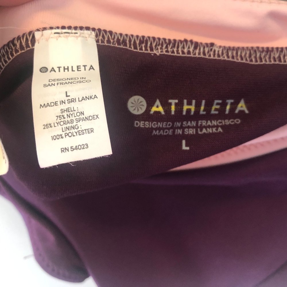NEW Athleta Purple Swim Bikini Ful Coverage Bottom - Picture 2 of 4